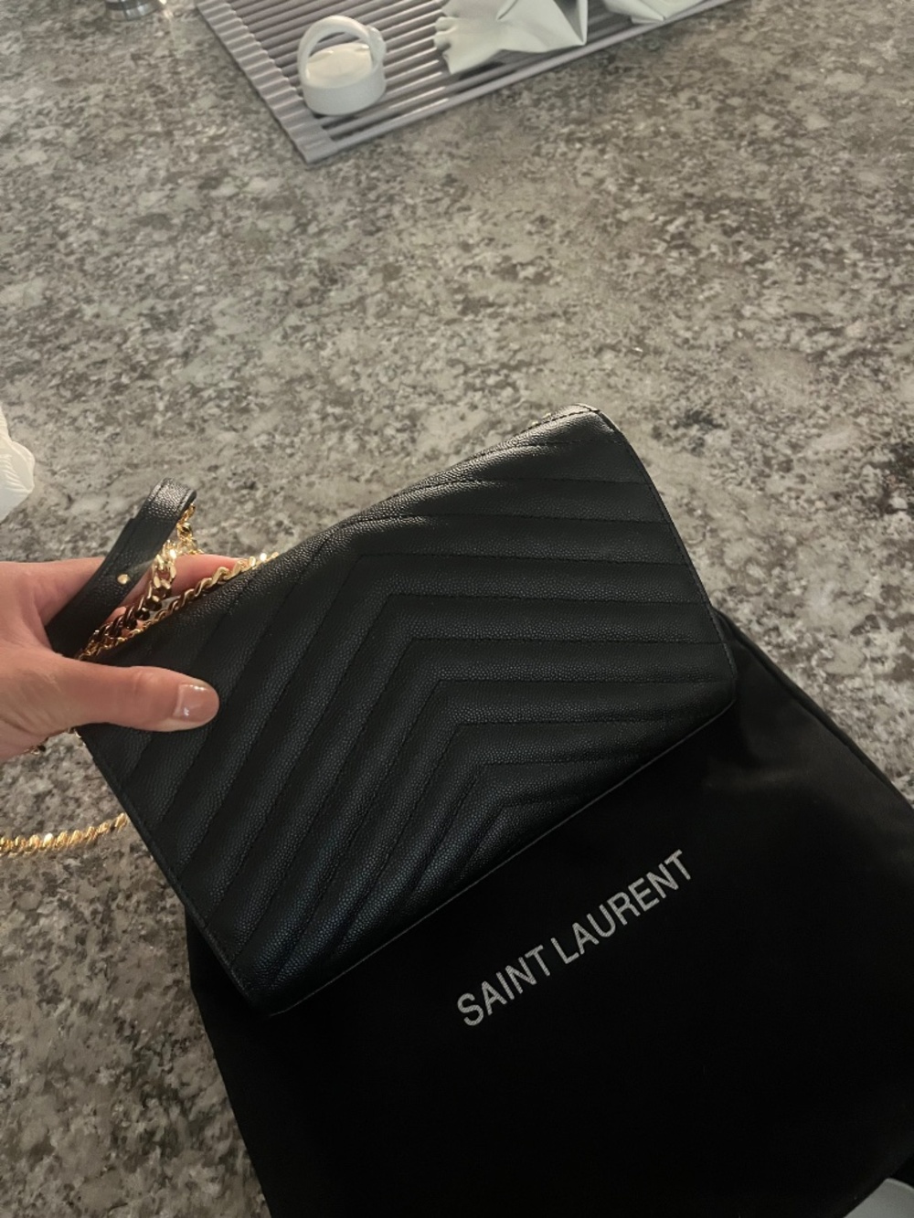 YSL BLACK CROSSBODY BAG - Picture 12 of 12